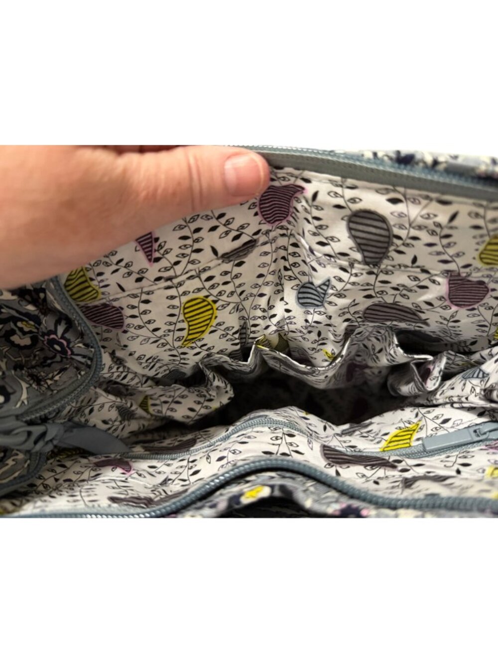 Vera Bradley Retired Plaza Tile Glenna Satchel Shoulder Bag Purse Hidding Pocket - Picture 11 of 12
